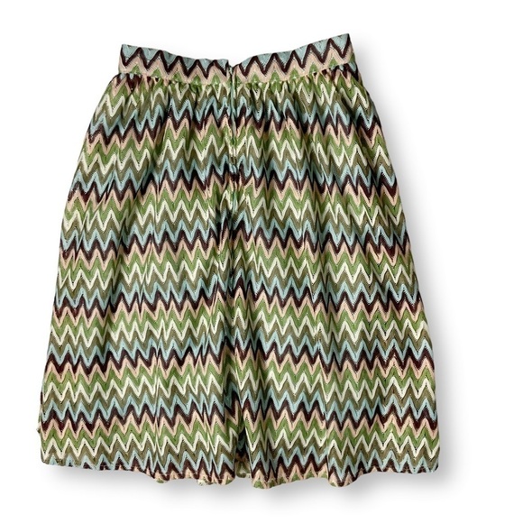 Modcloth Daytime Dazzler Chevron Skirt Preppy Retro Office Chic Pockets Sz S - Picture 5 of 10